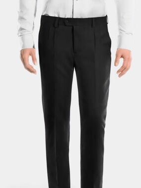 Any3 for $40. Savane Men's Black Dress Pants - Classic Pleated Trousers 42x32